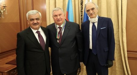 Rövnəq Abdullayev “Rosneft”in baş icraçı direktoru ilə görüşdü