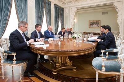 Alexey Miller and Kanat Bozumbayev address cooperation prospects