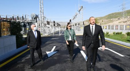 Президент Ильхам Алиев и Первая леди Мехрибан Алиева приняли участие в открытии подстанции «Губадлы» — ФОТО