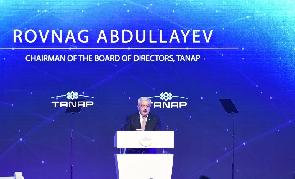 Rovnag Abdullayev: TANAP to accelerate economic development of Turkey and Azerbaijan