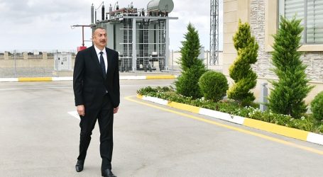 Ильхам Алиев принял участие в открытии подстанции «Бузовна-1» в Хазарском районе Баку — ФОТО