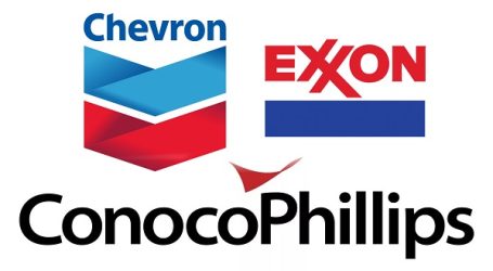 S&P downgrades ratings of Chevron, Exxon, ConocoPhillips